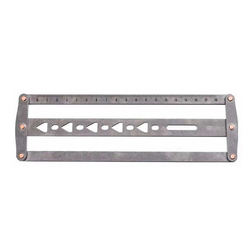 Belt auxiliary positioning punching ruler, leather ruler, handmade leather DIY adjustable 18~ 48mm
