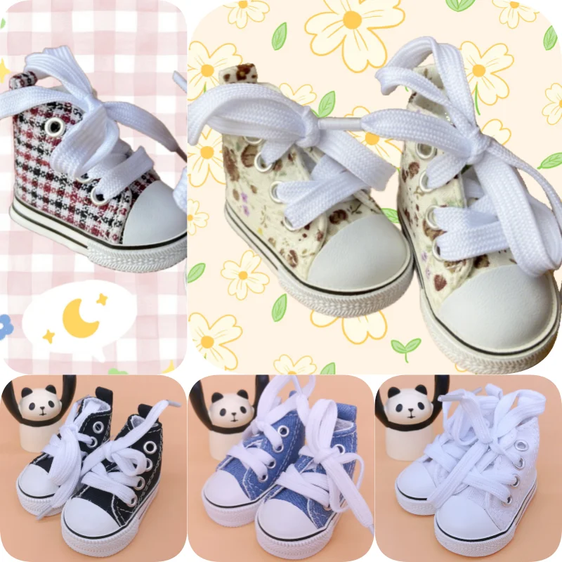 

Холщовые кроссовки Tilda для кукол, 6 см, Paola Reina Minifee, мини-игрушка, спортивная обувь 1/4 Bjd, кукла, спортивная обувь, аксессуары для кукол, игрушки