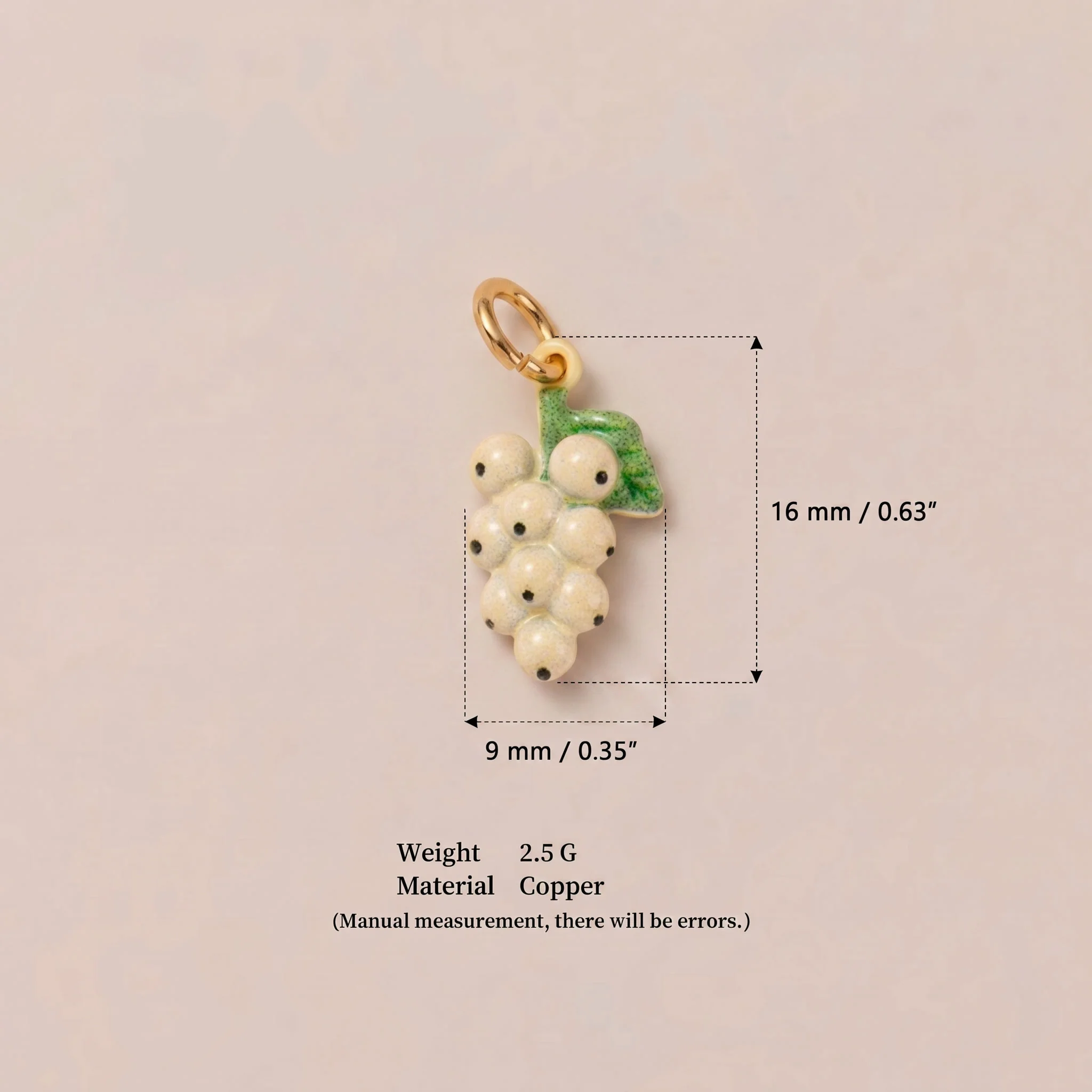 Ins Healing Countryside Style Frische Zitrone Mango Erdbeere DIY Anhänger-Charms für Schmuck – Detail 5