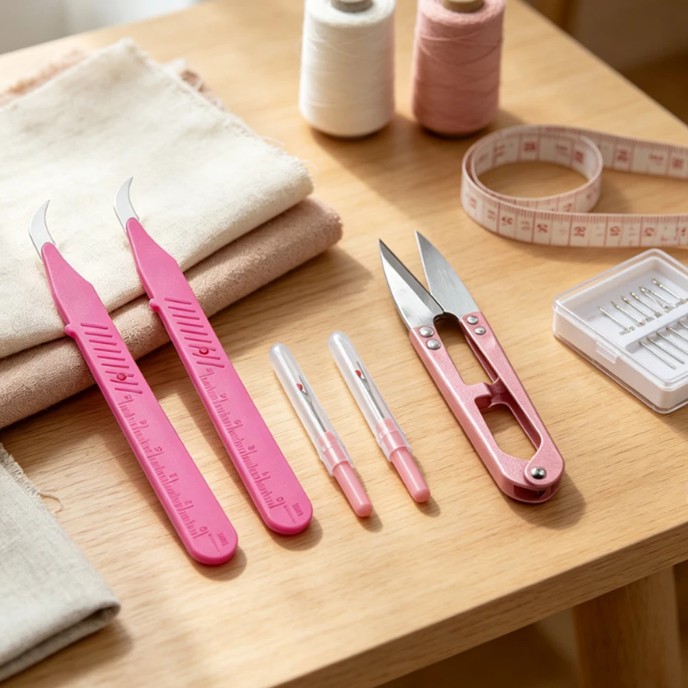 Seam Ripper and Thread Remover Kit Sewing Stitch Cutter Stitch Ripper Tool & Sewing Trimming Scissor Nipper for Thread Remove