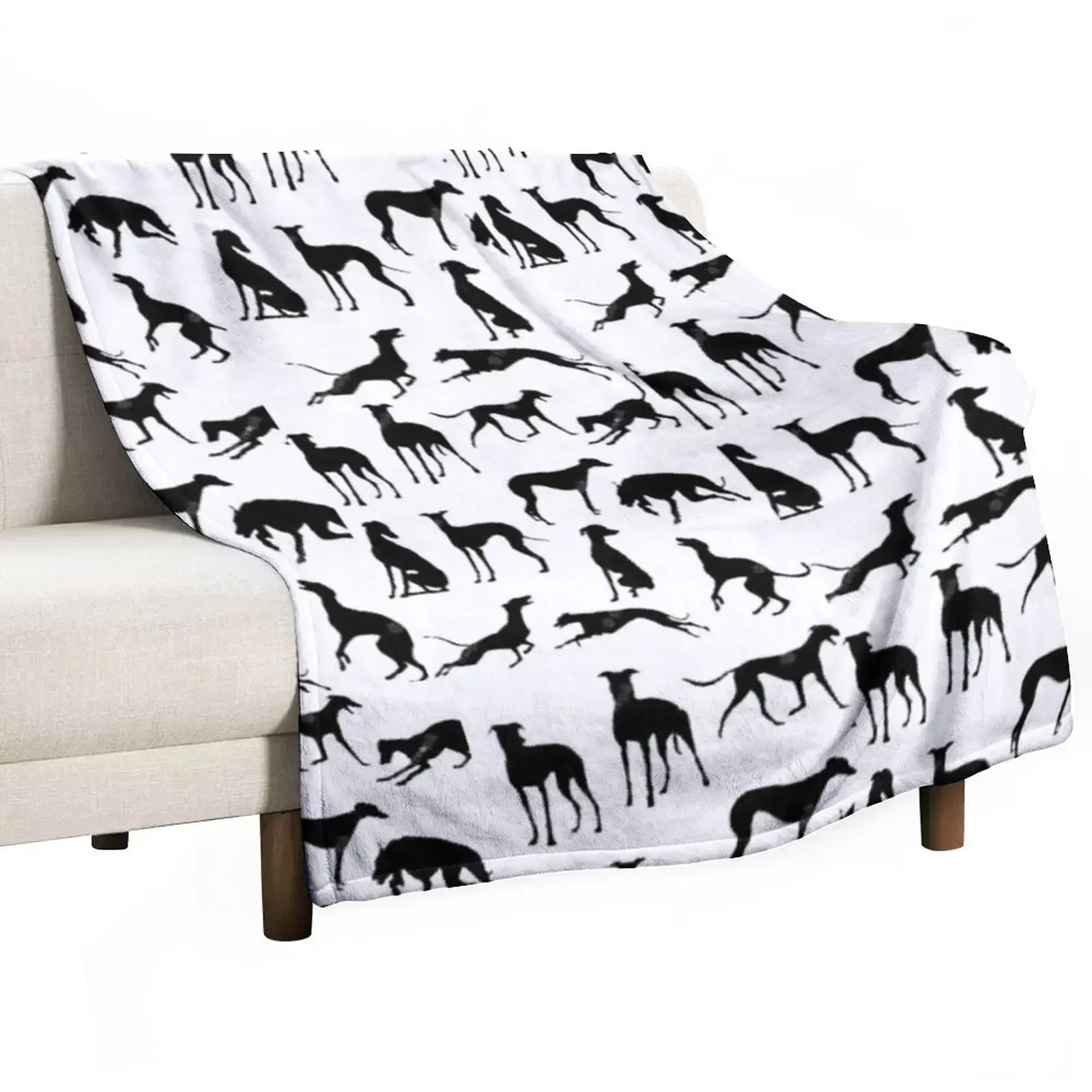 

Beautiful Greyhound semaphore with hand drawn Throw Blanket Picnic Nap Bed for babies Blankets