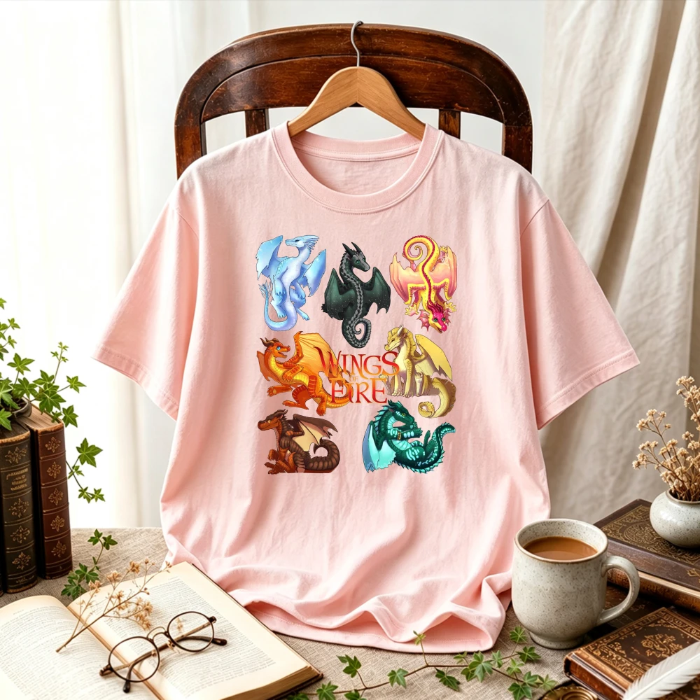 Wings of Fire All Dragon Tribes Graphic T-Shirt Pyrrhia Dragons Collection Unisex  Wings of Fire Book Series Fandom Casual Tops