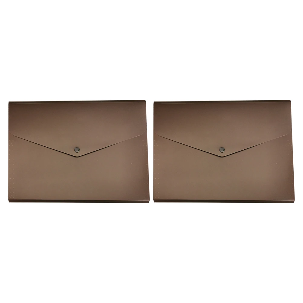 2Pcs A4 File Folder Lightweight Portable Document Organizer Plastic Accordion Folder Home Office School Use Storage