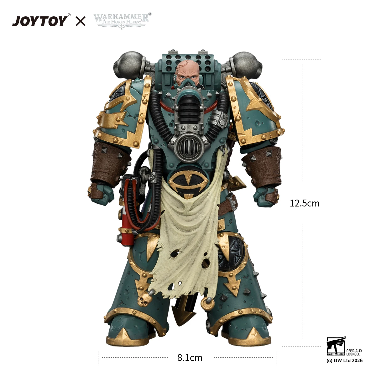 JOYTOY Warhammer "The Horus Heresy" 1/18 Action Figures Sons of Horus Maloghurst the Twisted, the Warmaster's Equerry view 6