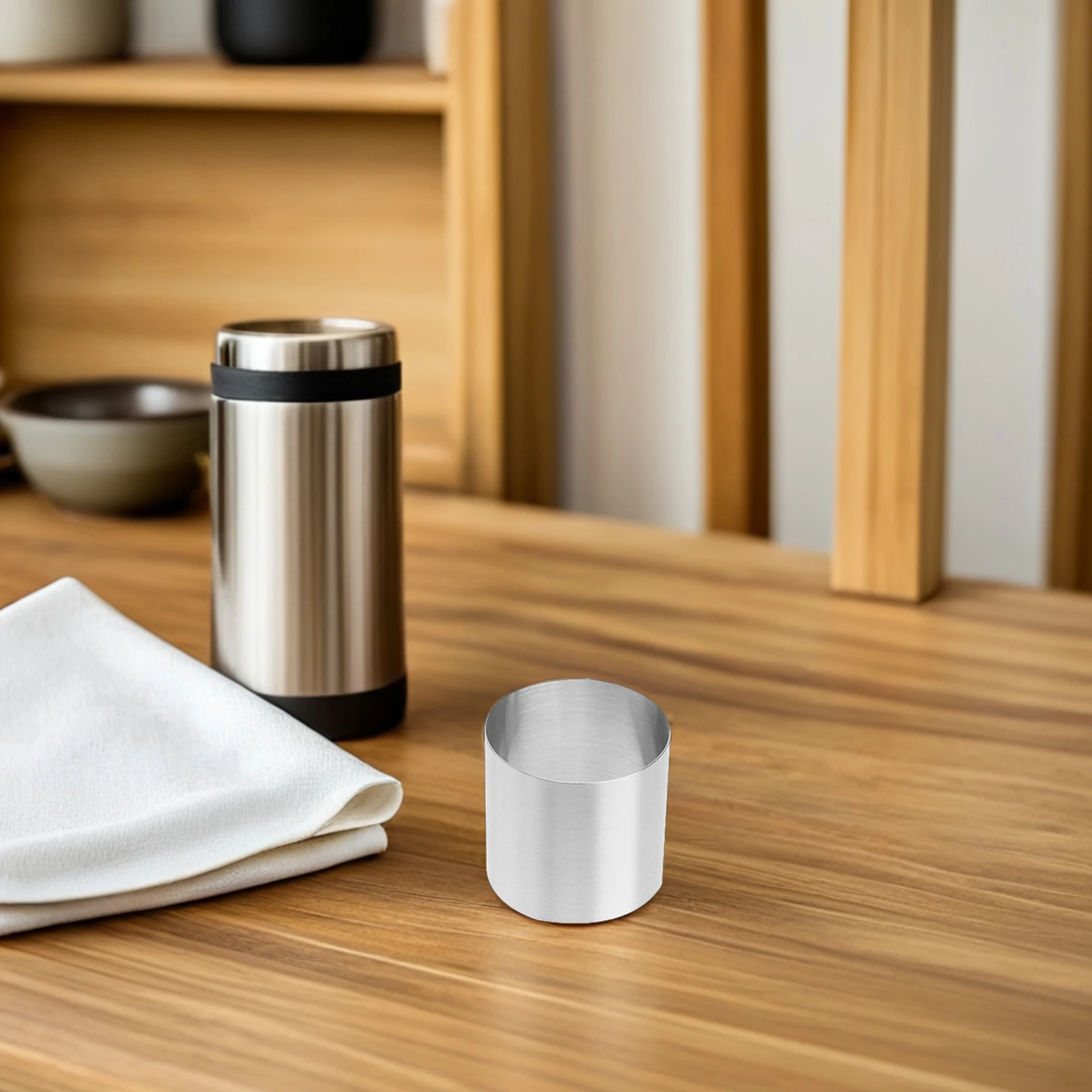 

Round Cake Ring Mousse Mould Stainless Steel Baking Mold Pastry Circle Ring Set for Desserts DIY Baking 5x5cm