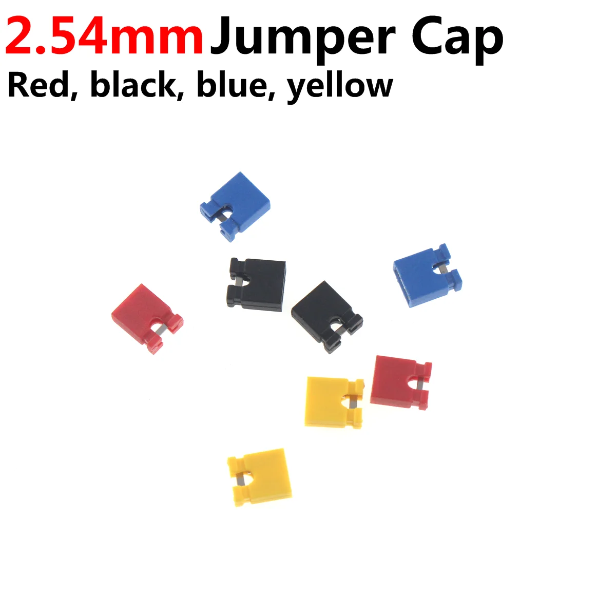 1000PCS Pitch jumper shorted cap & Headers & Wire Housings 2.54MM 2.0MM 1.27MM SHUNT Black yellow white green red blue