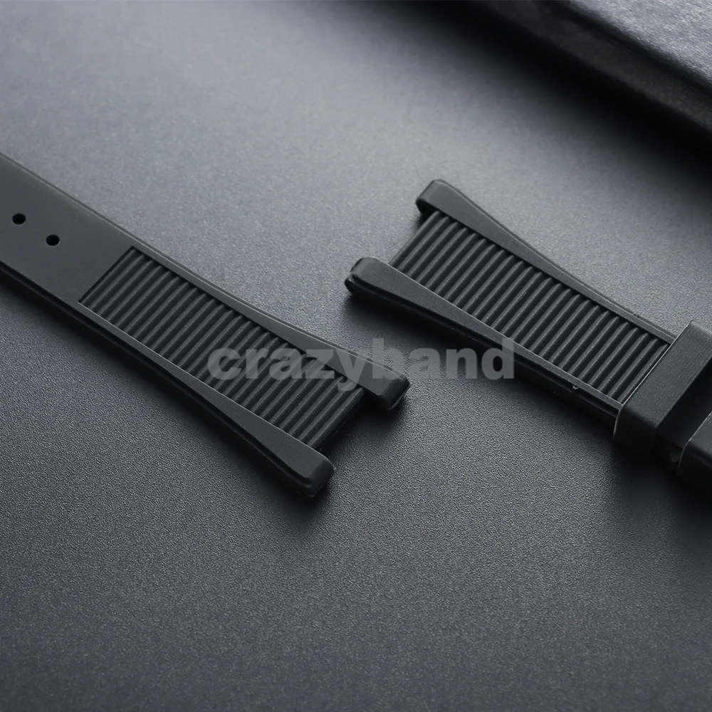 Silicone Strap for Patek Philippe Nautilus 55711 5712 5726 5980 Soft Rubber Waterproof Watch Band Accessory 25*13mm Men Bracelet