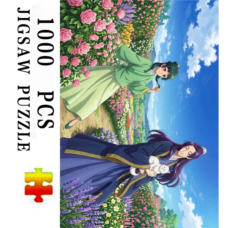 The Apothecary Diaries Maomao and Jinshi Cute Anime Art Jigsaw Puzzle 500/1000/1200/2000PCS Relaxing Hobby Art Collectible Gift