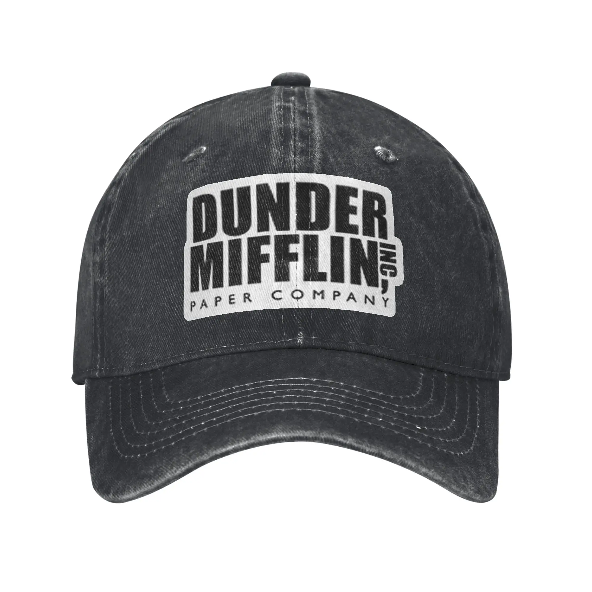 Dunder Mifflin Printed Caps Men Women Cotton  Trucker Hat Lerisure Headwear Baseball Cap Adjustable