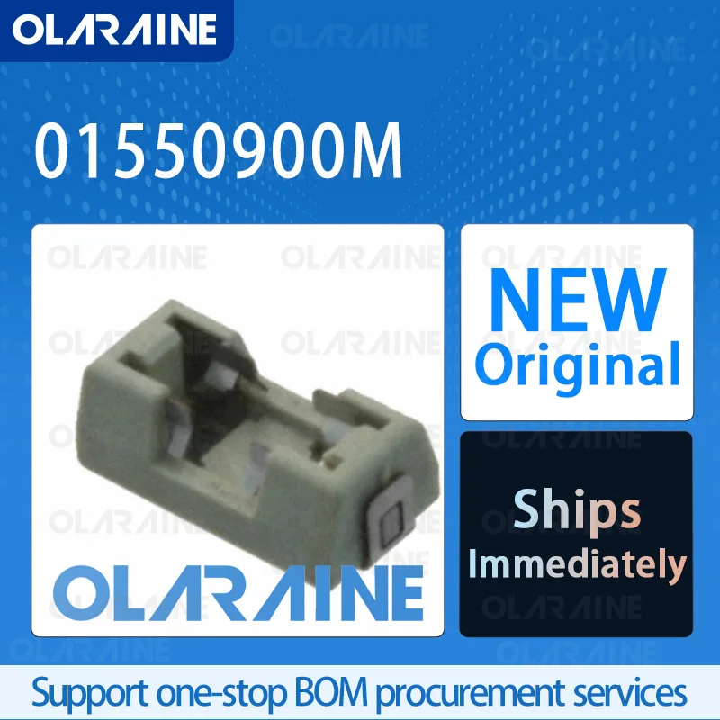 50/200/500Pcs 01550900M SMD, Original IC chip Fuse holder RoHSPCB Mount 1 Pole Current 10 A Voltage 125 V SMD/SMT