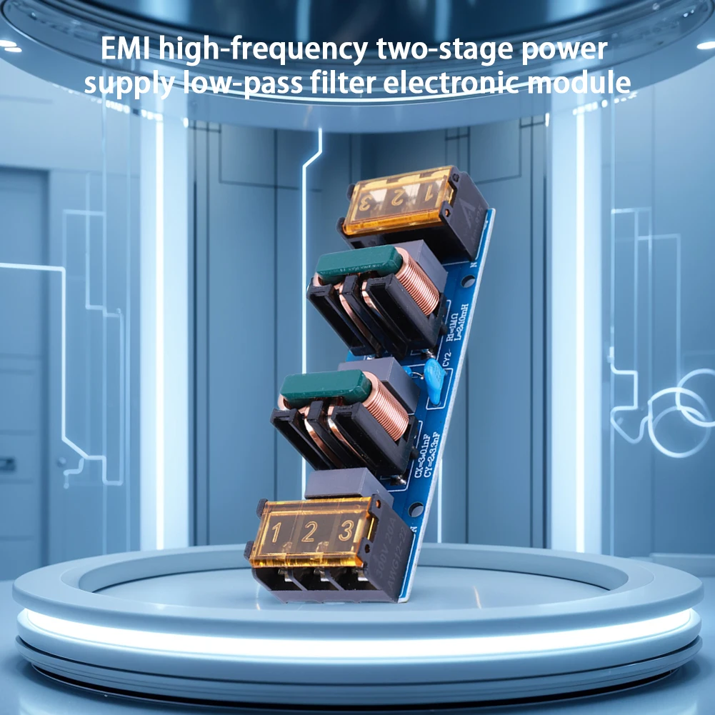 25A Power Filter EMI High-frequency Two Stage Power Low-pass Filter Board Power EMI Filter Board for Power