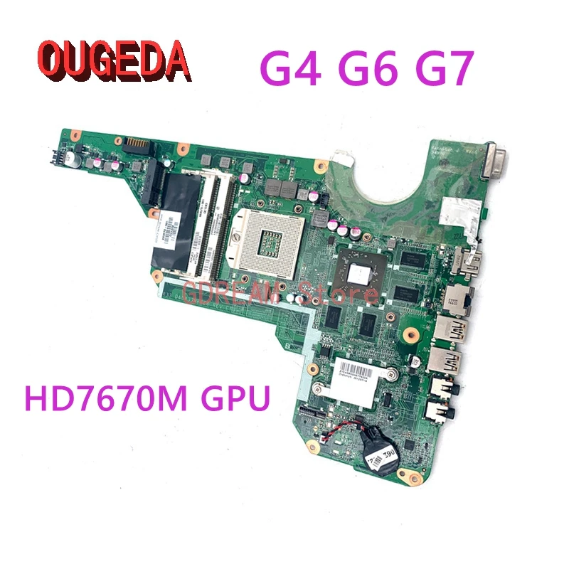 OUGEDA DA0R33MB6E0 680569-001 680570-001 680570-501 For HP Pavilion G4 G4-2000 G6 G6-2000 G7 G7-2000 Laptop Motherboard HD7670M