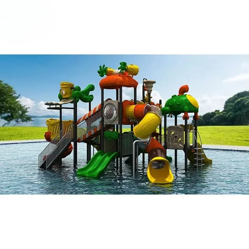 Swimming pool, water park, children's slide equipment