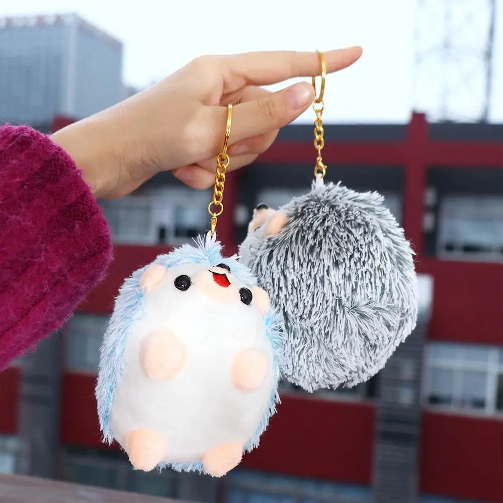 Mignon dessin animé sac pendentif ornement Animal hérisson Animal en peluche jouet en peluche porte-clés jouets en peluche poupées en peluche