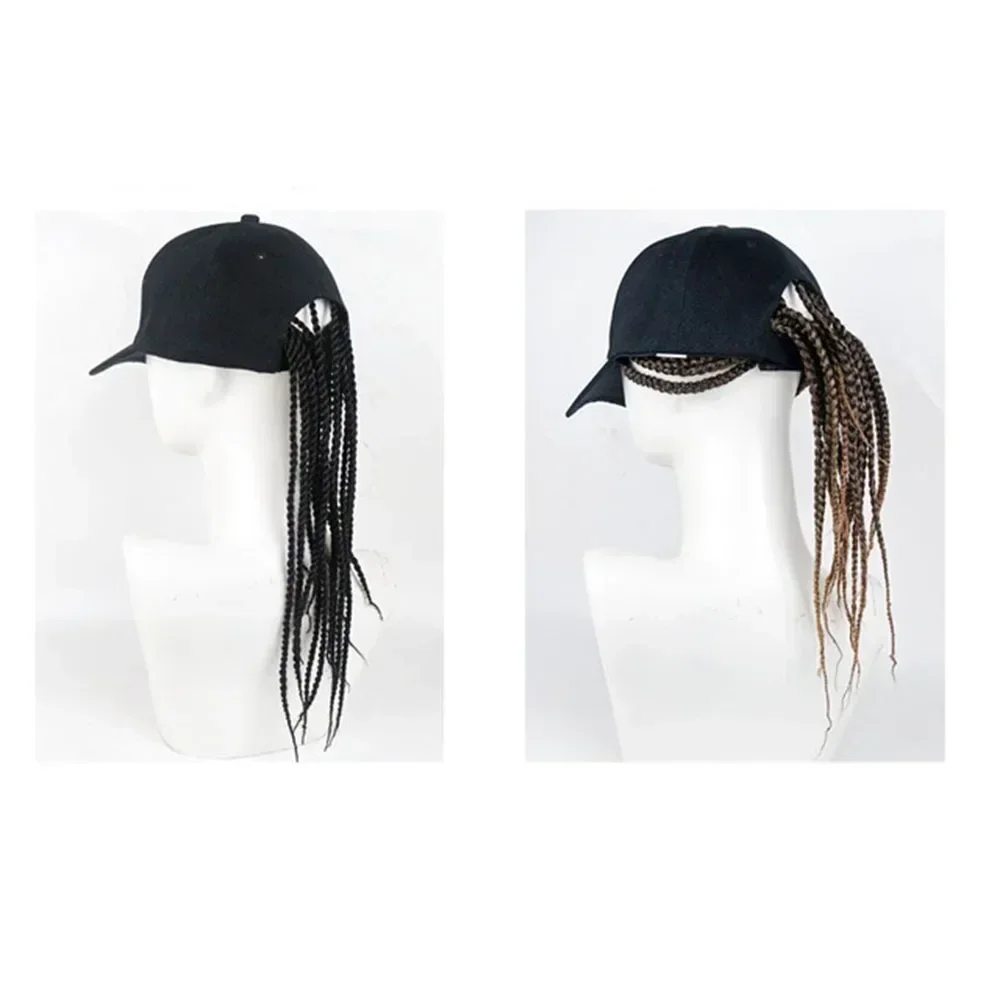 Summer Unisex Lady Men Baseball Cap Hat With Dreadlocks Wig Hip Hop Punk Hair Motorcycle Universal Personal Shape