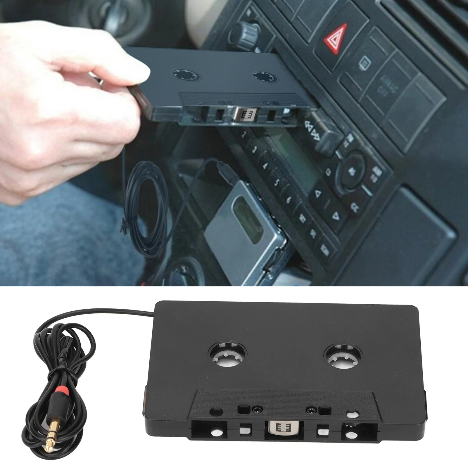 

Audio Cassette Tape Player 3.5mm Car Audio Cassette to Aux Adapter Stereo 4 Channel Output Cassette Tape Player