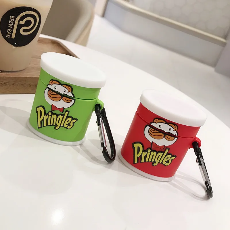 Creative airpods protective cover for potato chips jar personality 1-2 generation applicable Airpods Pro Pro 2 Airpods 3 cartoon