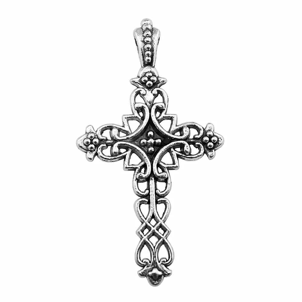 WYSIWYG 10pcs 38x20mm Cross Charms For Jewelry Making Sideways Cross Charm Sideways Cross Pendants