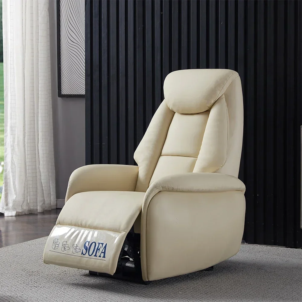 TTA13 Firstclass Leather Space Sofa Hair Modern Simple Living Room Small Apartment Light Luxury Function Electric Single Lazy Re