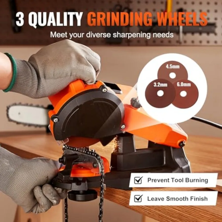 bench mounted electric chain sharpener