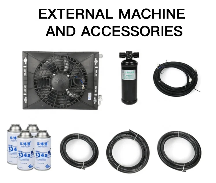 Rv 트럭 트랙터 밴 요트 에어컨 공기 냉각기 공기 냉각 팬용 DC12V/24V 범용 유형 Rv 에어컨