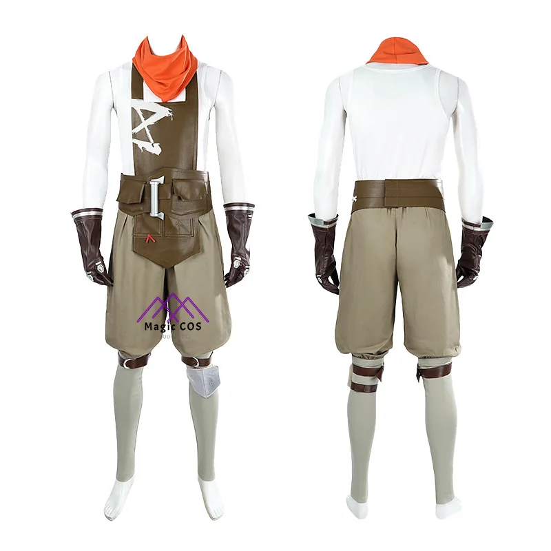 Ekko Arcane Cosplay Costume, Jeu LOL, The Battle of Two Cities 2, Comic Con Uniform, Accessoires, Tenues de fête de Noël, Vente chaude