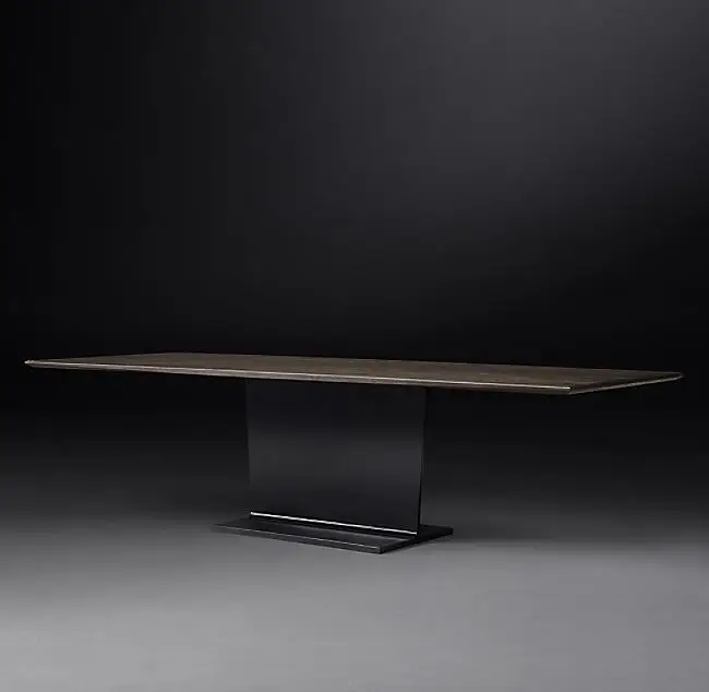 American rural retro coffee table Italian modern simple coffee table Nordic light luxury tea table solid wood