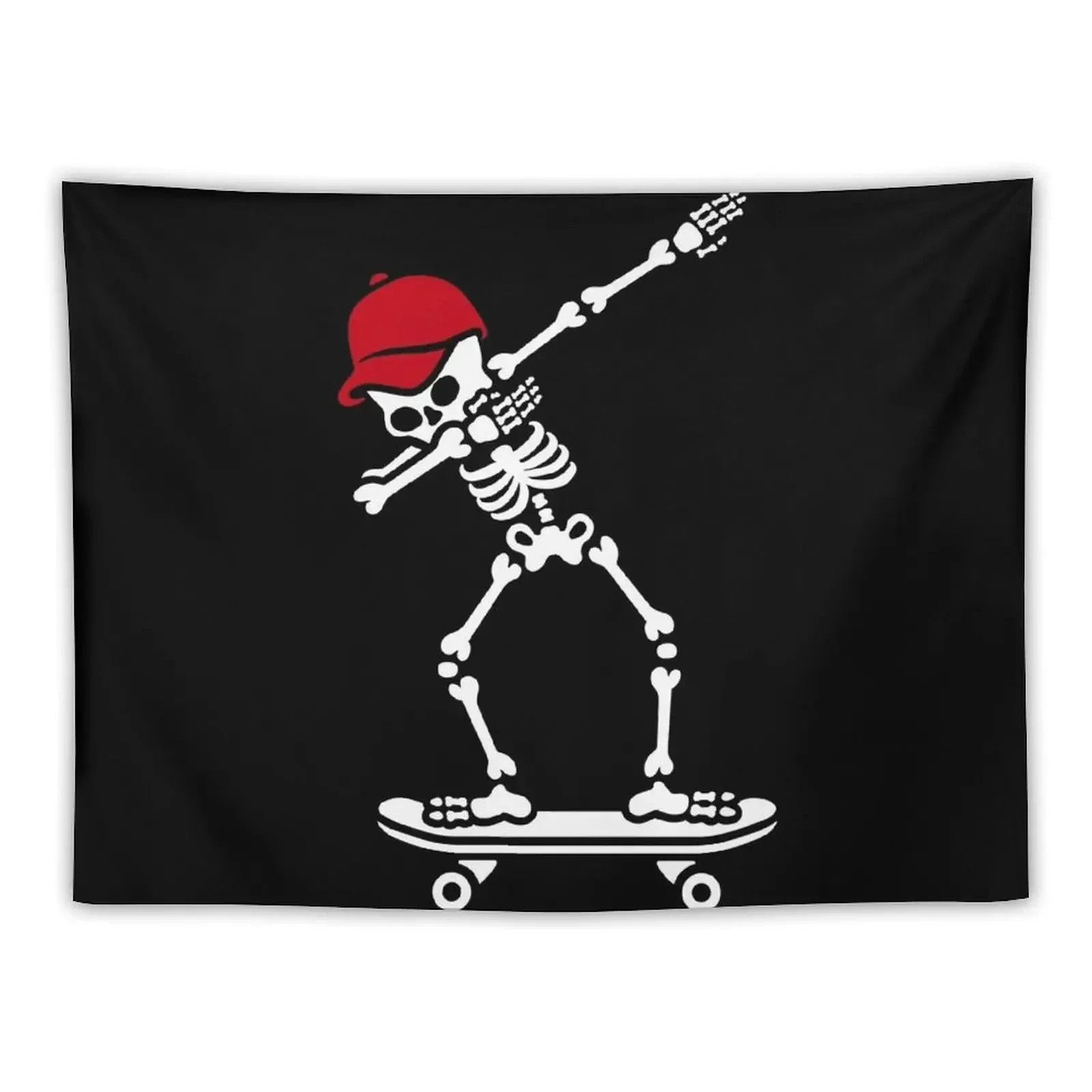 Dab dabbing skeleton skateboard skater Tapestry Things To Decorate The Room Wall Deco Cute Room Things Tapestry