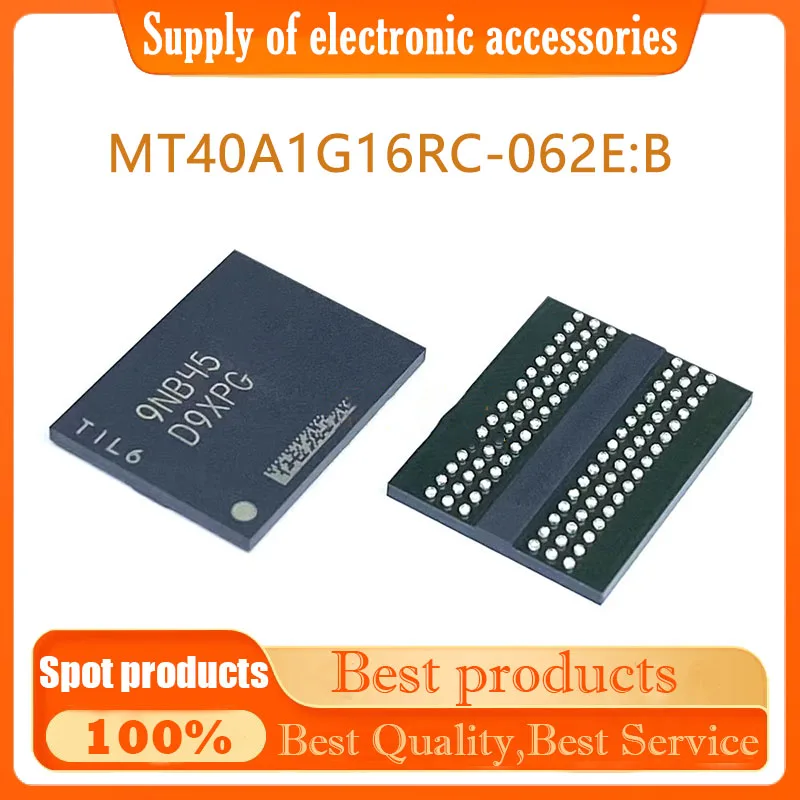 

Genuine MT40A1G16RC-062E:B silk screen D9XPG FBGA96 memory storage chip flash memory