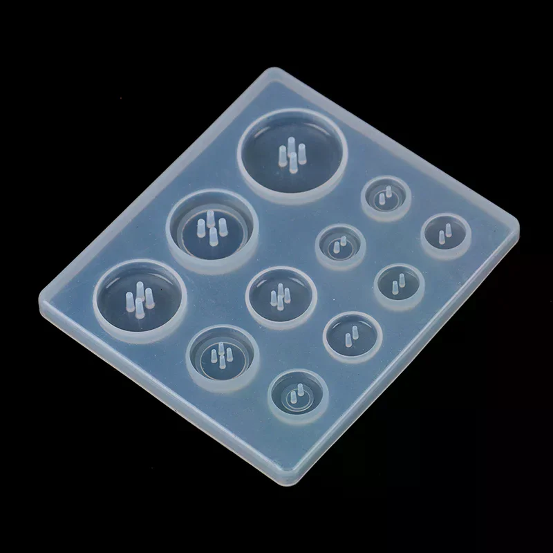 DIY قالب قلادة سيليكون لصنع المجوهرات الراتنج قلادة زر قالب الحرفية #2