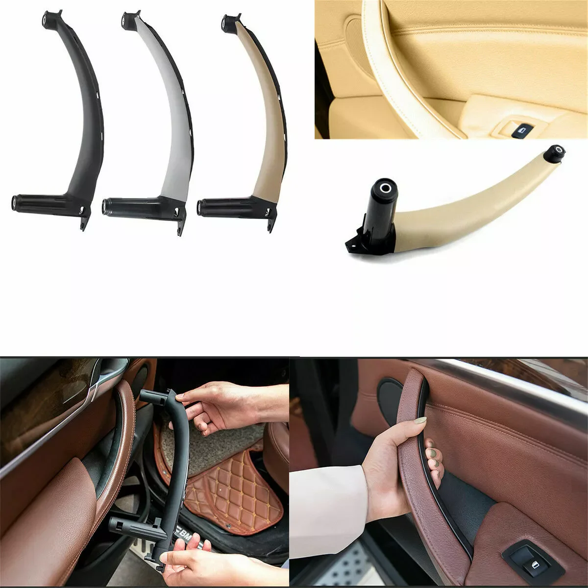 

Passenger Right Inner Door Panel Handle Pull Trim Cover Fit BMW E70 X5 2007-2014