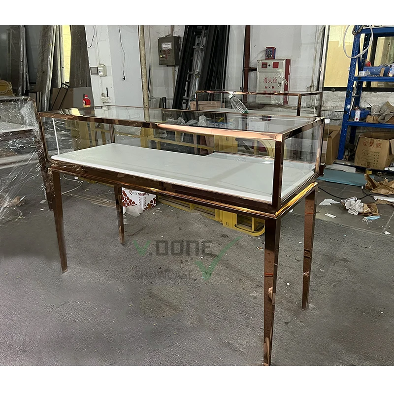 

Customize.Direct Factory Sale Tempered Glass Jewelry Showcase Cabinet Store Display Counter Fixtures Jewellery Shop Furnitur