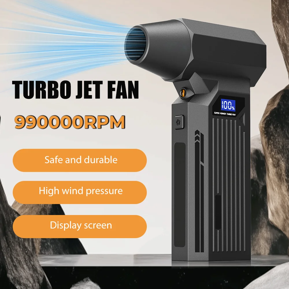 

Z2 Мощный воздуходувка 300000 об/мин Бесщеточный жестокий вентилятор Пылеочиститель Сильный ветер 52 м/с Турбоструйный вентилятор с 5 ветровыми насадками