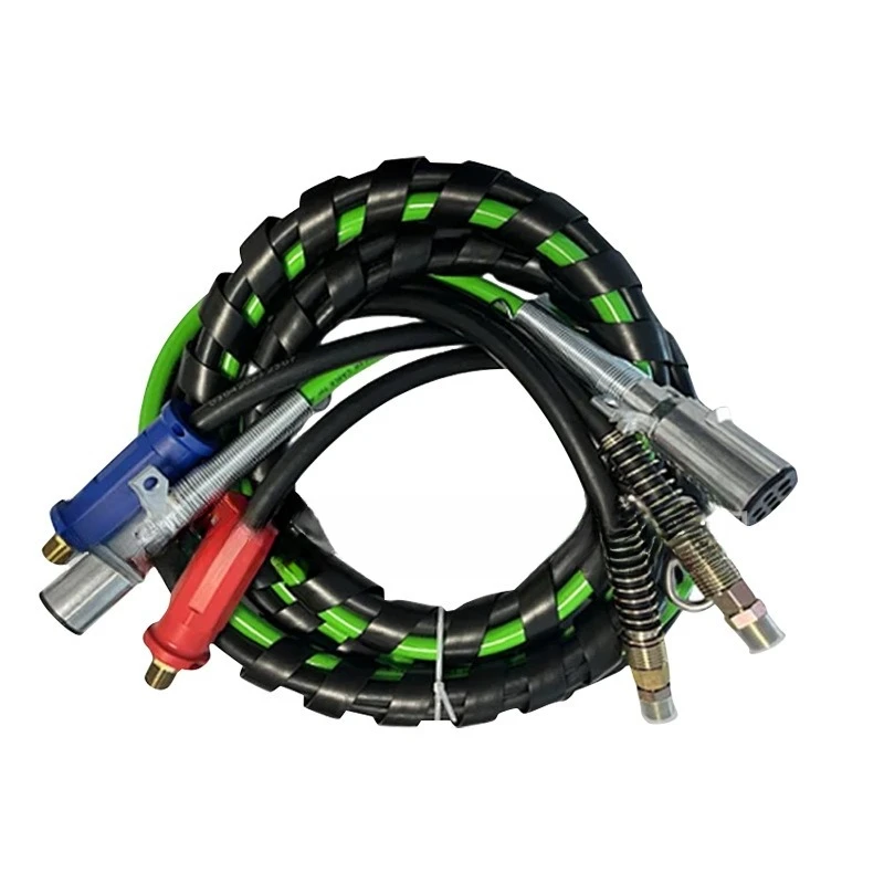 

US standard 3-in-1 7-core brake cable, truck truck trailer air pipe brake system 3-in-1 extension cable