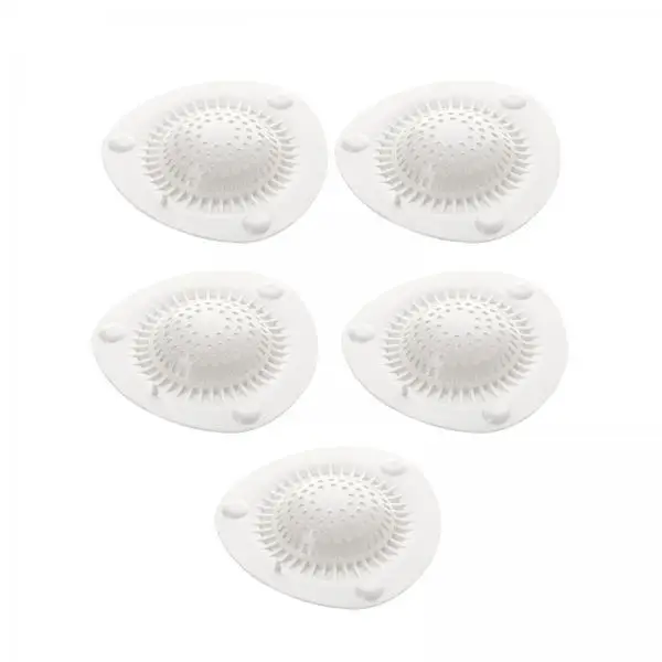Floor Drain Cover ABS Drain Hair Catcher Reusable Shower Drain Cover Set of 5 for Kitchen Bathroom