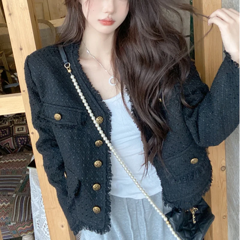 Autumn Korean Long Sleeve High Street Casual Vintage Jacket Women Designer Fashion Elegant Jacket Coat Chic Clothing Winter 2022