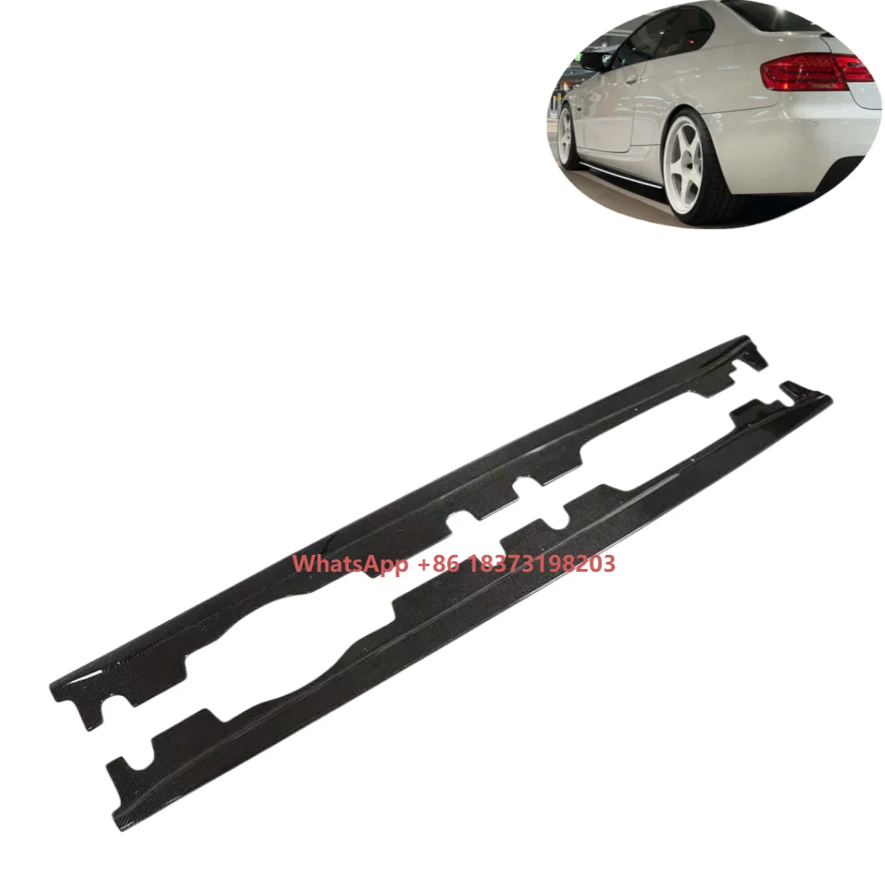 

For 3 Series M3 (E90/E92/E93) 2007-2013 E Style High Quality Real Carbon Fiber Side Skirts & Side Lip Customized