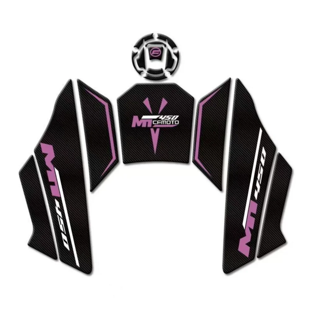 Novo modelo 2024 para cfmoto 450mt mt450 cf 450 mt almofada do tanque da motocicleta protetor adesivo decalque gás joelho tanque tração almofada lateral