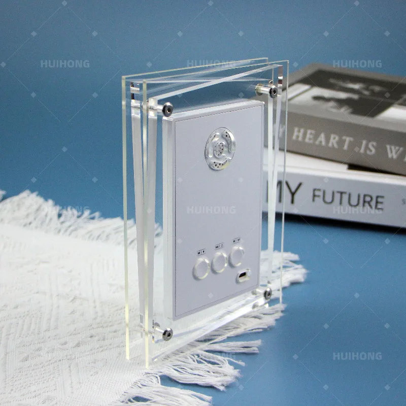 Angepasst.-grenze Heißer Verkauf Transparent 5 Zoll Acryl Fotoalbum WiFi Elektronische Fotorahmen Spielt Fotos