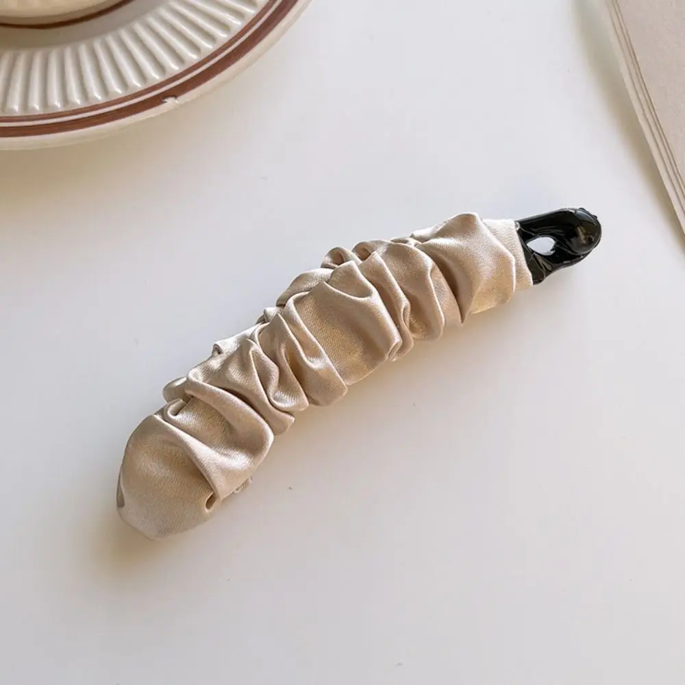 

Elegant Korean Style Cloth Banana Clip Hairpin Ponytail Holder Vertical Clip Headwear Leopard Print Bowknot Hair Clip Girls