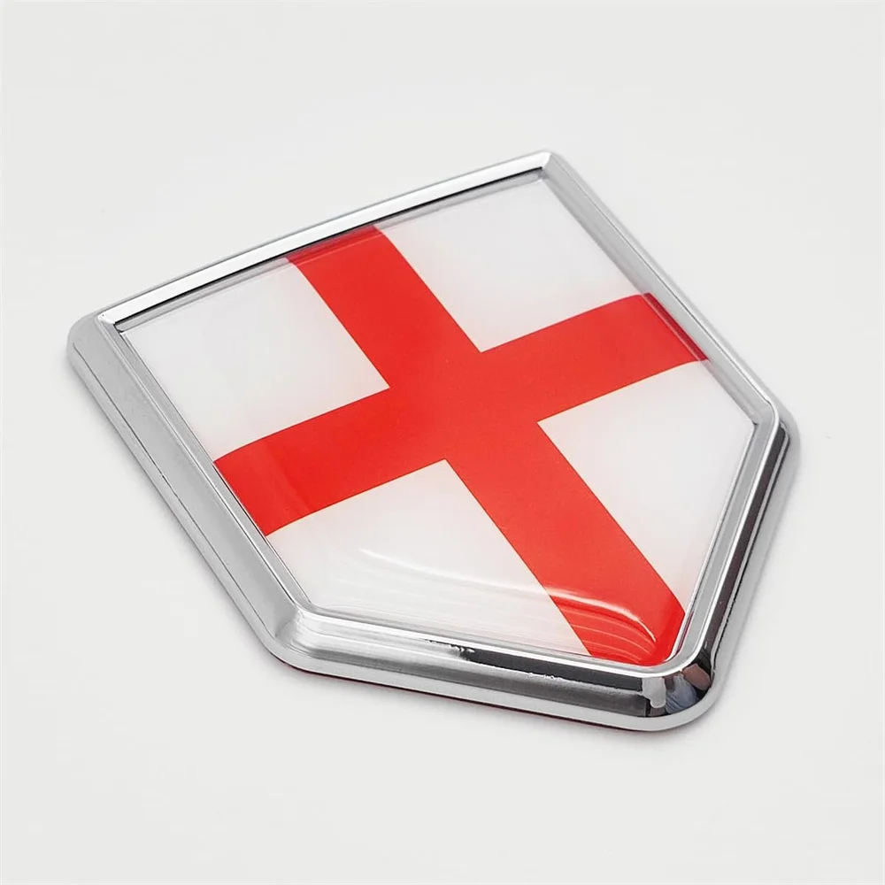 

UK Flag Embroidery Embroidery Chrome Shield Flag s For Cars Compatible motorcycle with Vehicles Trucks SUV RV Decorations