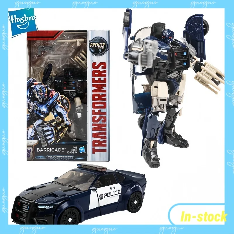 【In-stock】Hasbro Variable Toys Reinforced D-level Roadblocks Police Cars Can Collect Model Toy Gifts.