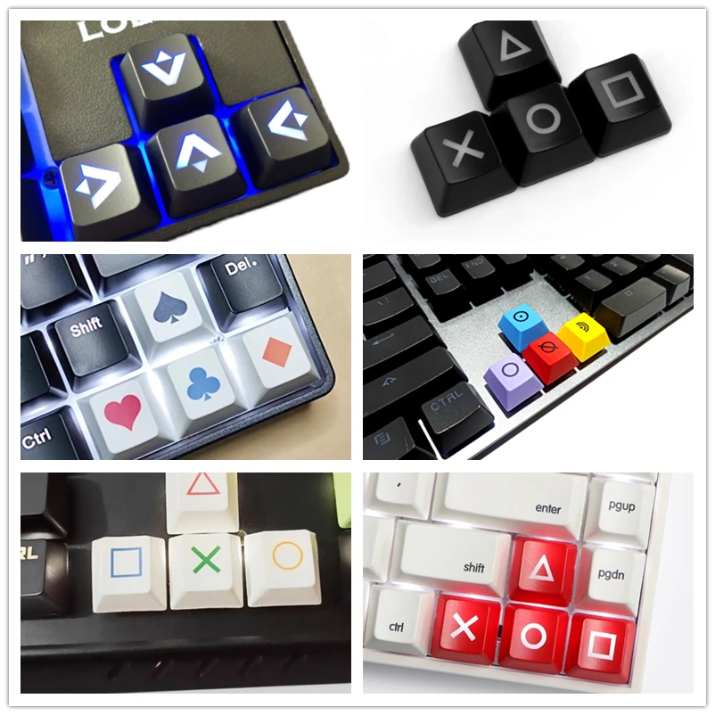 PBT/ABS Keycaps Arrow/Direction Keyset Dye-Sublimation Key Caps For Cherry MX Switches Mechanical Gaming Keyboard