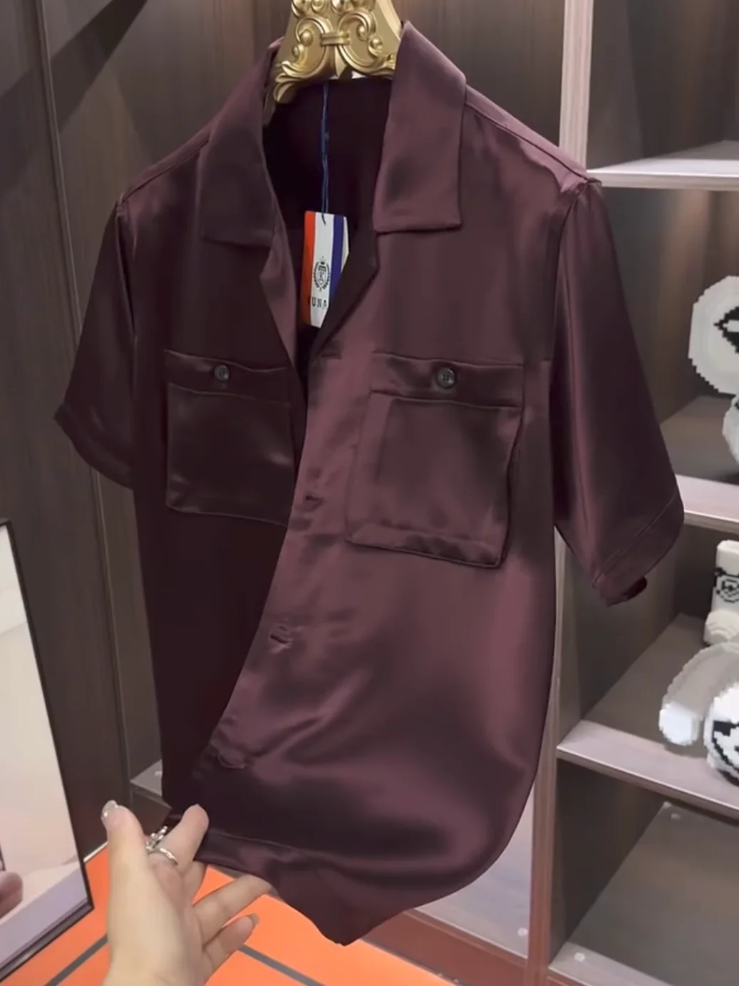 

Летняя новинка: мужская футболка высокого качества с отложным воротником, повседневная, стильная, деловая, с эффектом премиум-класса, от Haome Sle