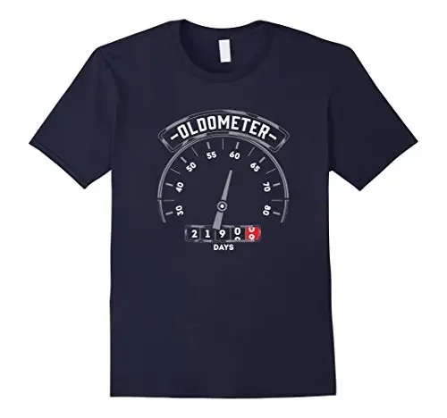 Oldometer - Funny 60Th Birthday Gifts For Men 60 Bday Gifts Printed Men T Shirt Clothes Top Tee Men Summer 2019 Unisex Tee
