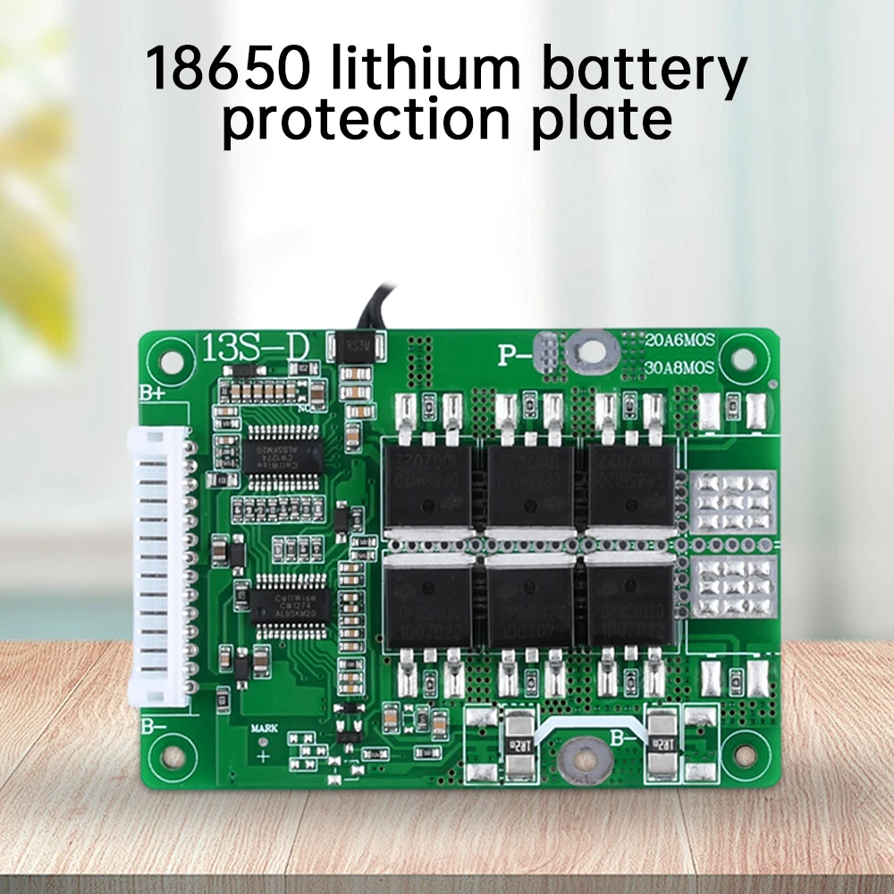 13S 48V 20A 30A 18650 scheda di protezione della batteria al litio con equalizzazione e protezione della temperatura bilancia di ricarica della