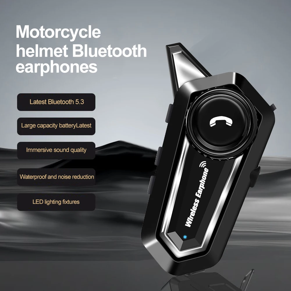 

NEW BT31 Motorcycle Helmet Headset Bluetooth Interphone Waterproof Wireless Earphone With Mic Automatic Handsfree Call Answering