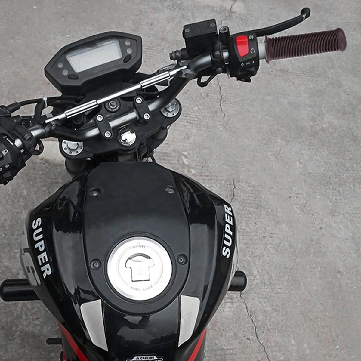 

Motorcycle Handlebar Grips Cycling Bike Vintage Shock-absorbing Covers Threaded Universal