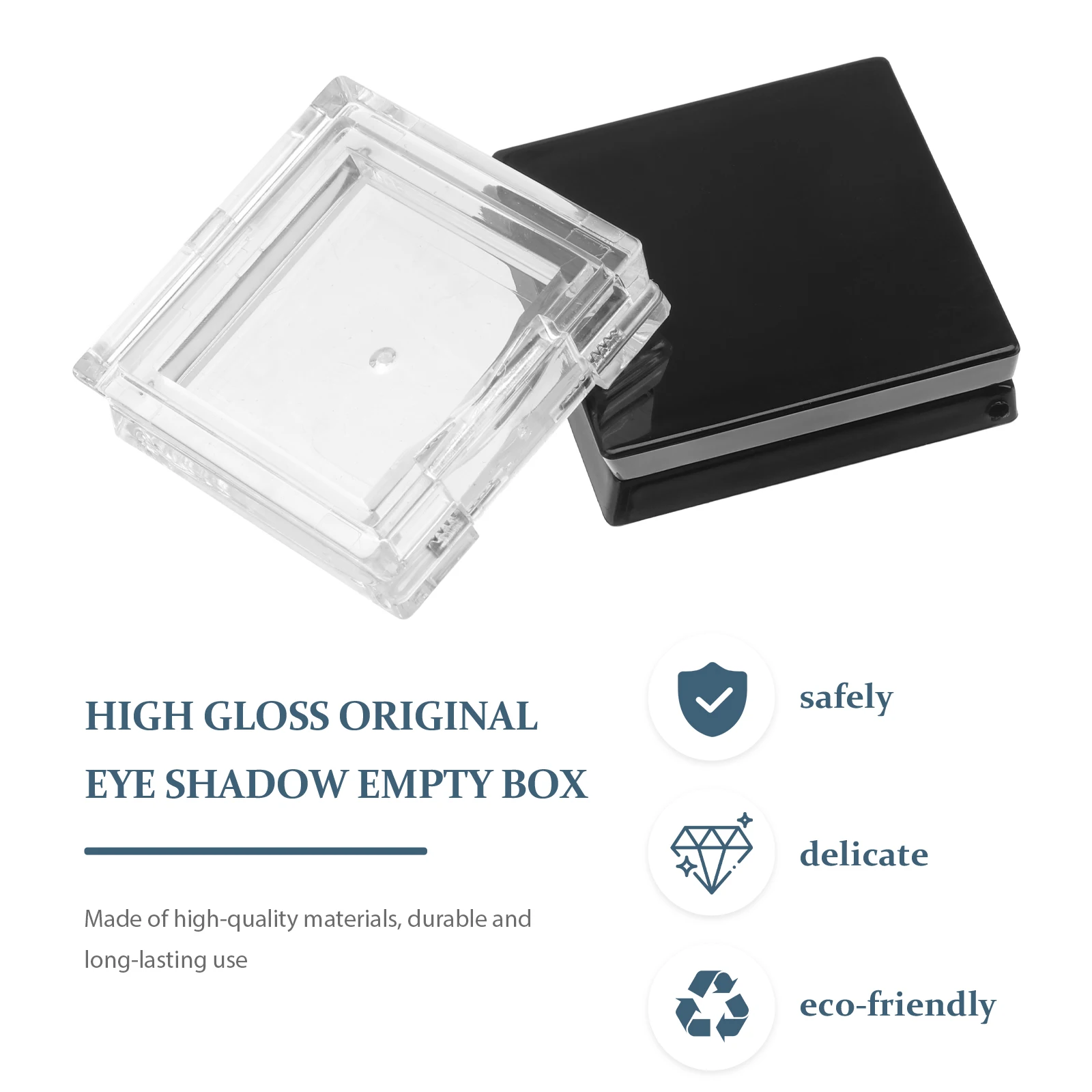 

4pcs Empty Eyeshadow Dishes Diy Eyeshadow Palettes Makeup Storage Box For Powder Blush Foundation Travel Organizer Container