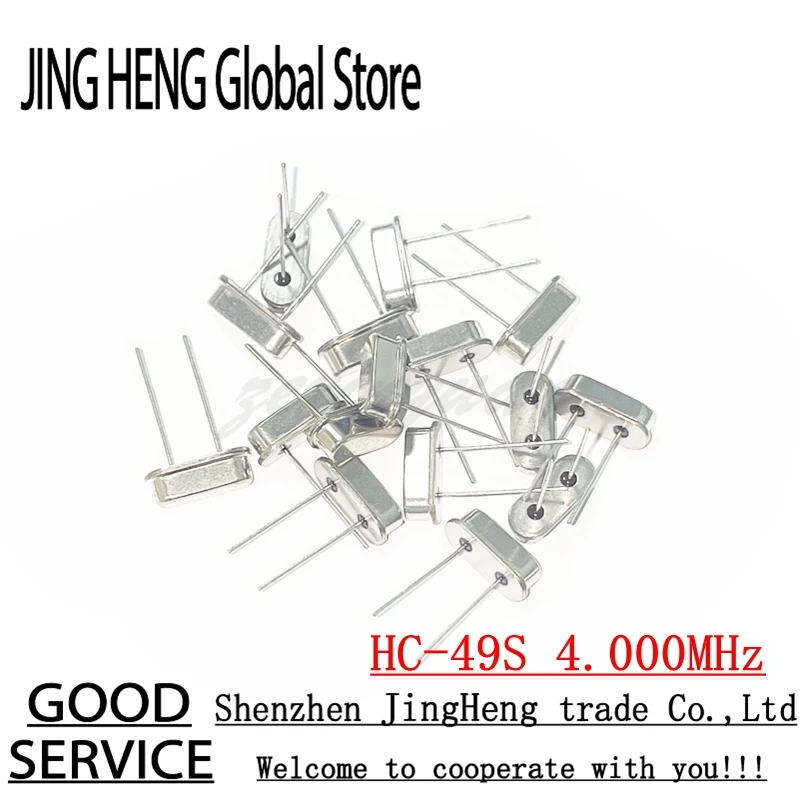 20pcs HC-49S 4MHz 4M Hz 4.000M 4.000 MHZ Through Holes Quartz Resonator Crystal Passive Oscillator